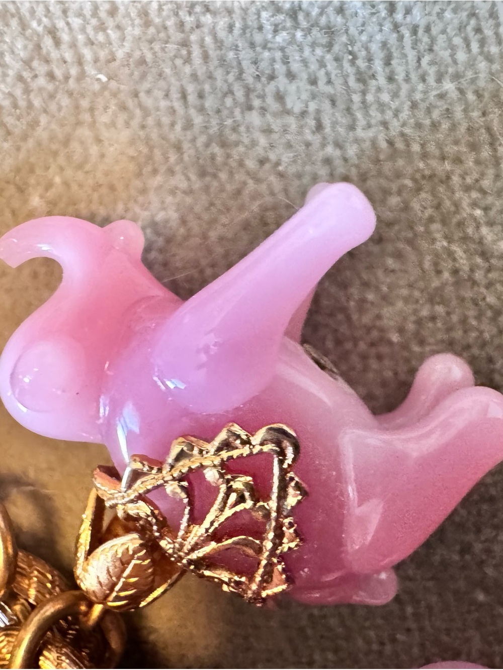 Napier sought after Pink Elephant Charm Chain bracelet bundle of 2 READ NOTES - Picture 11 of 16